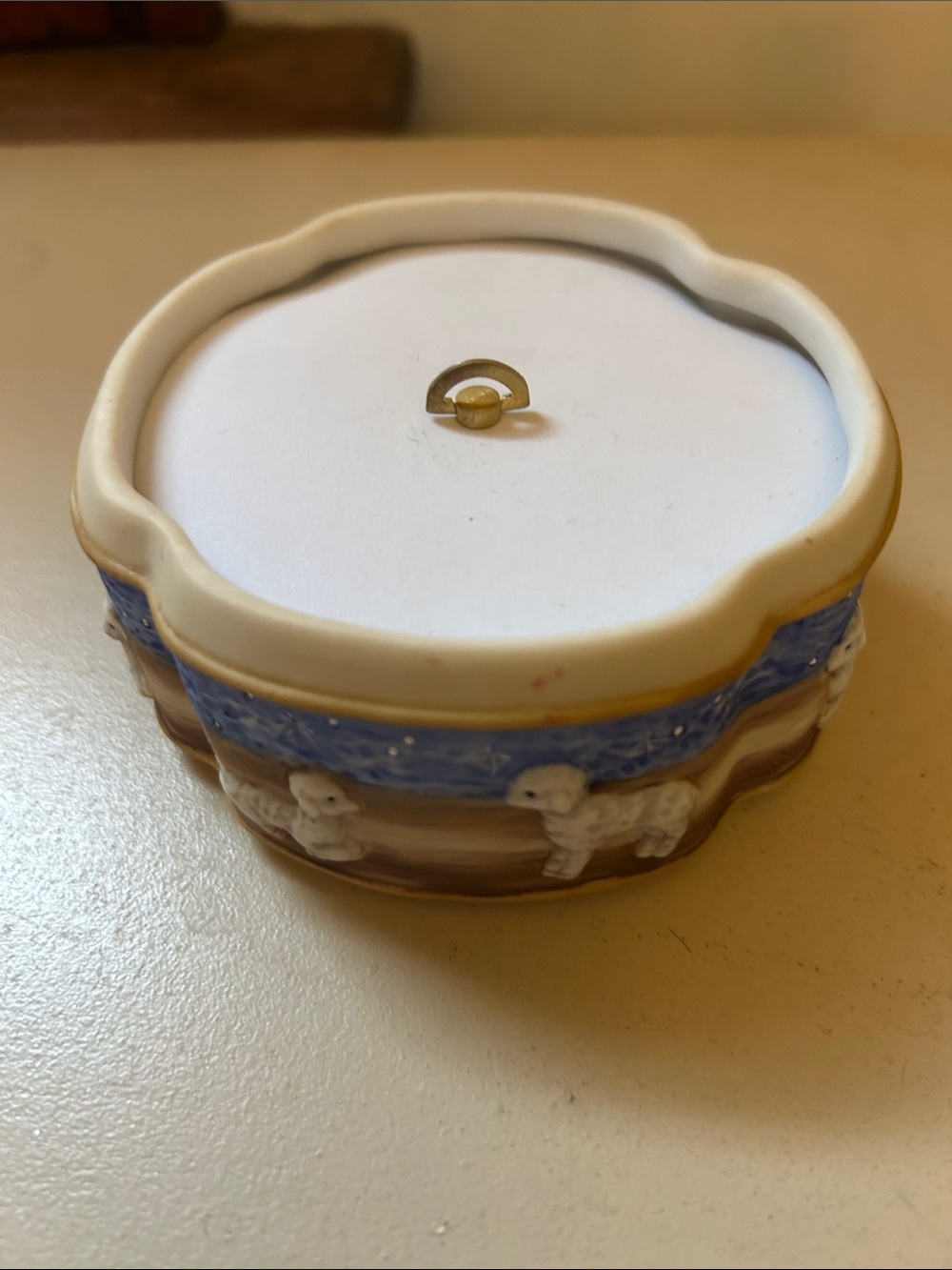Berta Hummel Bisque Music Box Silent Night EUC